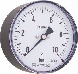 Manometr standardowy RF 50, D211,fi50 mm, 0÷10 bar, G1/4'' ax, kl. 1,6 AFRISO 85065211